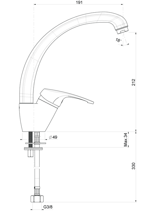 schita baterie bucatarie