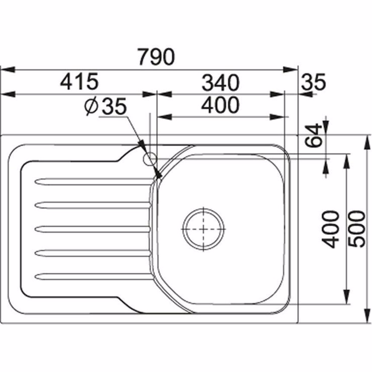 Imaginea Chiuveta Inox Franke Onda Line 611