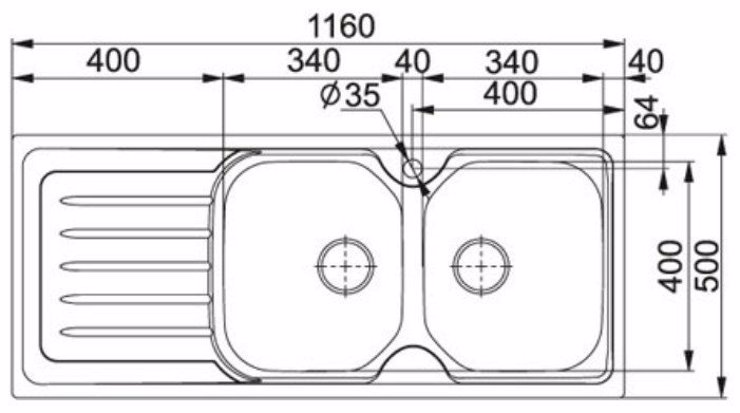 Imaginea Chiuveta Inox Franke Onda Line 621