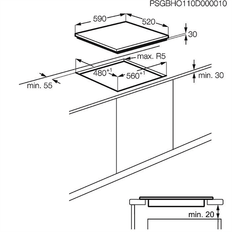 Imaginea Plita AEG HG694340NB