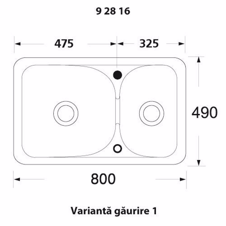 Imaginea CHIUVETA CU 2 CUVE 216