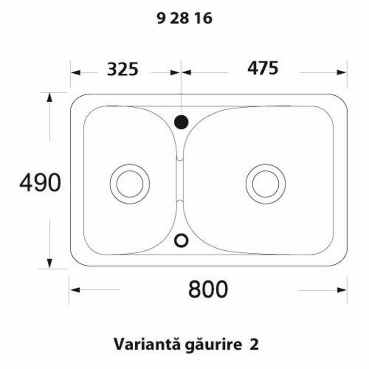 Imaginea CHIUVETA CU 2 CUVE 216