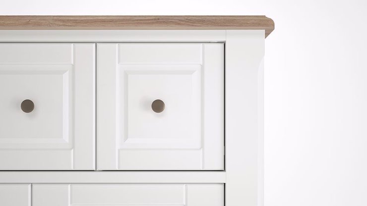 Imaginea Bufet inalt 5 sertare, 2 usi Cottage