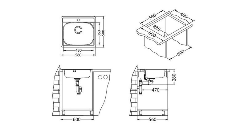 Imaginea Chiuveta inox More 10 leinen