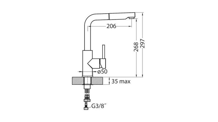 Imaginea Baterie pipa inalta Siros