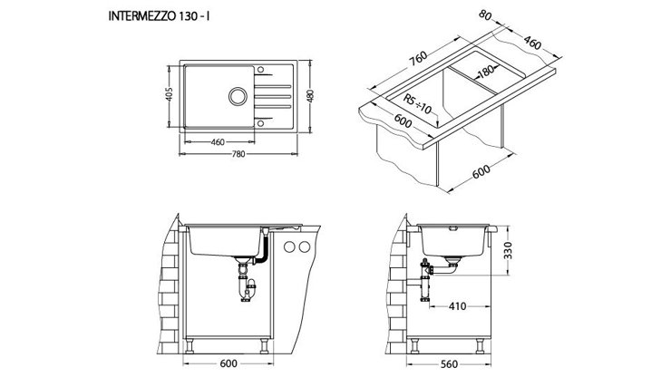 Imaginea Chiuveta Intermezzo 130
