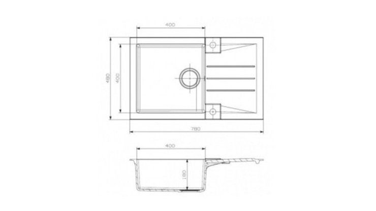 Imaginea Pachet Chiuveta Rock 130 + baterie Diana GM230