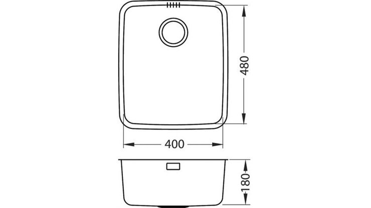 Imaginea Chiuveta inox Luno 40