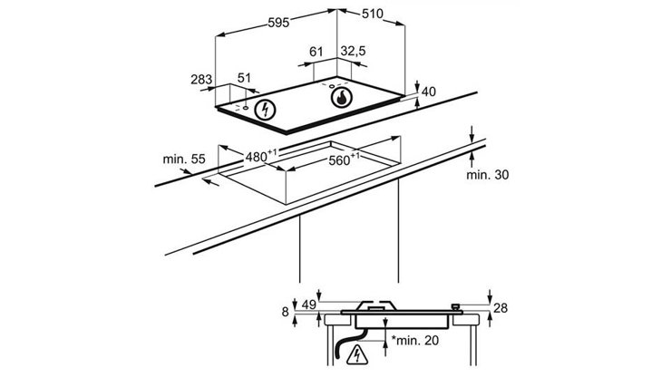Imaginea Plita Zanussi ZGH66424XS