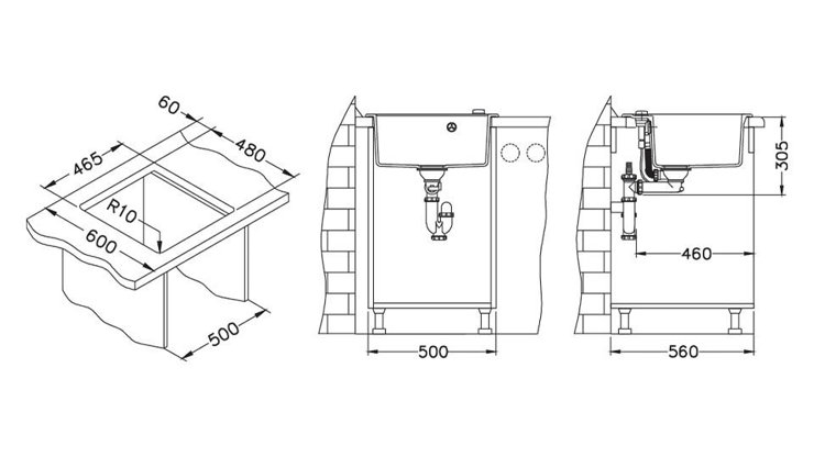 Imaginea Pachet Chiuveta Formic 20 PVD + baterie Lola