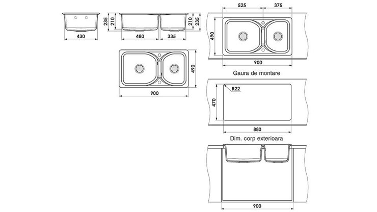 Imaginea CHIUVETA CU 2 CUVE 213