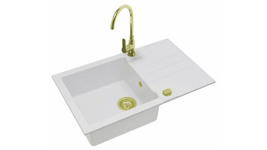 Imaginea Pachet Chiuveta Rock 130 + Baterie Lola Cooper/Gold