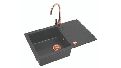 Imaginea Pachet Chiuveta Rock 130 + Baterie Lola Cooper/Gold