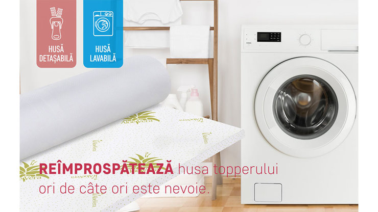 Imaginea Topper Bedora Aloe Vera Essential