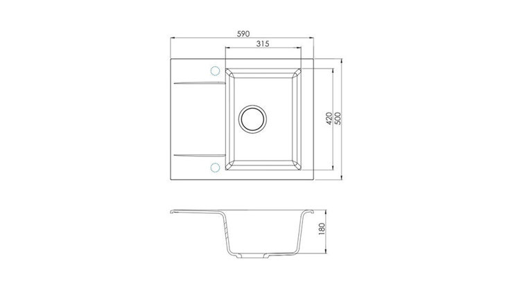 Imaginea Pachet Chiuveta Gem 20 + Baterie Flexa