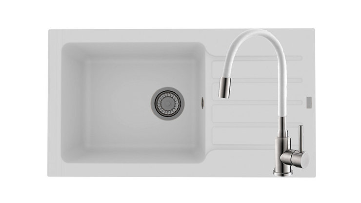 Imaginea Pachet Chiuveta Niagara 90 + Baterie Flexa