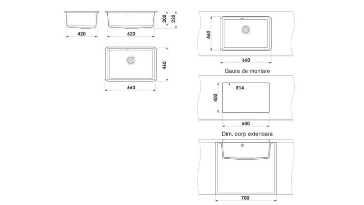 Imaginea Chiuveta cu o cuva 236