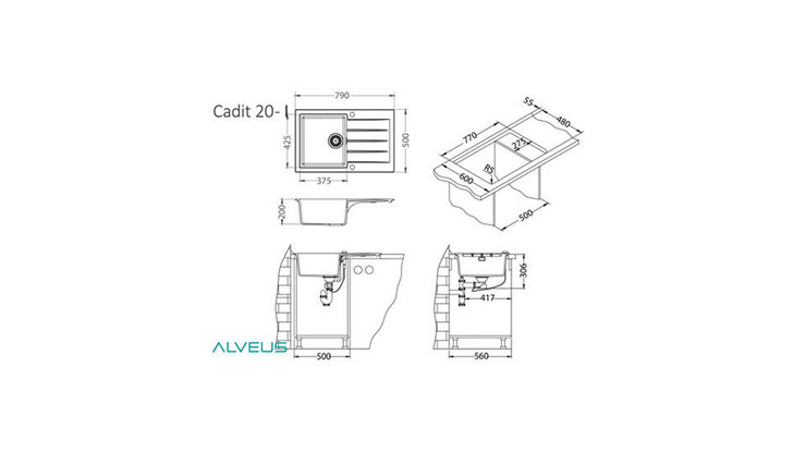 Imaginea Pachet Cadit 20 + baterie Flexa All Black