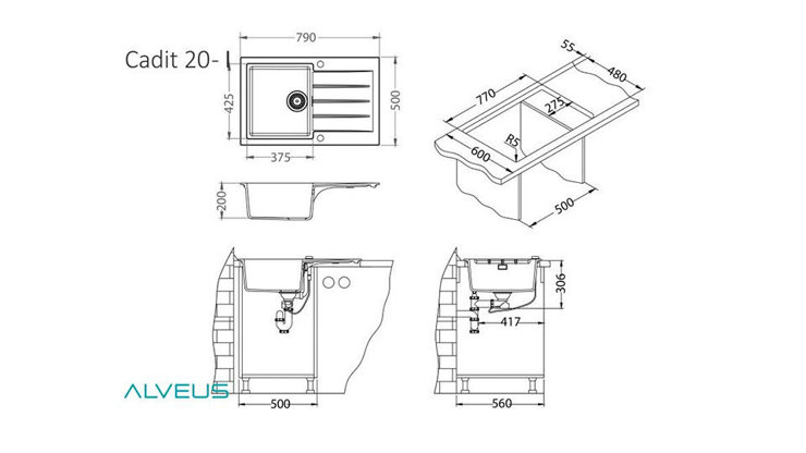 Imaginea Pachet Cadit 20 + baterie Primrose All Black