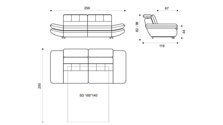 Imaginea Canapea Stratus