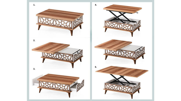 Imaginea Masa de cafea extensibila Ada