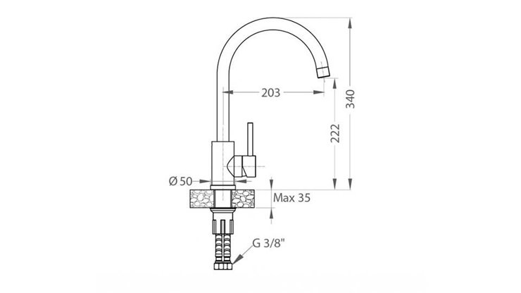 Imaginea Pachet Chiuveta Line 80 max +  Bateria Jana